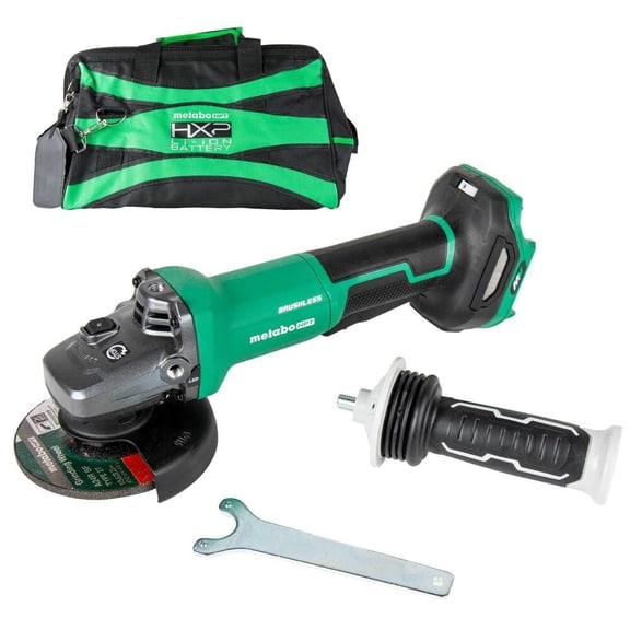 Metabo Hpt 36V Multivolt Brushless 4-1/2 - 5 Inch Variable Speed Paddle Switch Angle Grinder (Bare Tool)