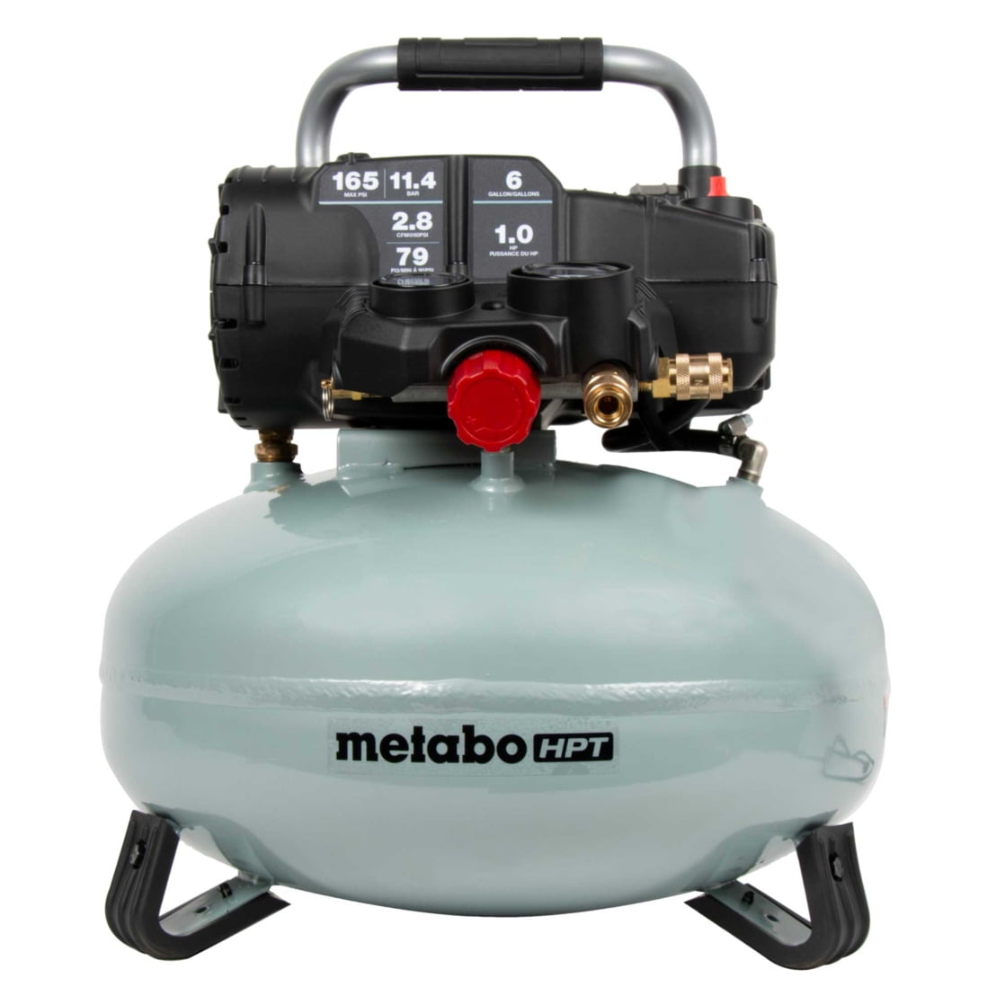 Metabo HPT Pancake 6 Gallon Air Compressor, Oil-Free, EC711S