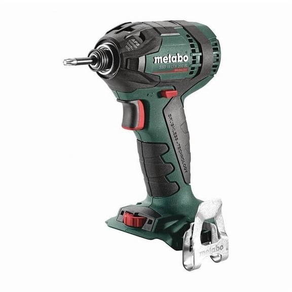 Metabo Impact Driver, 2900 RPM, 18 V DC SSD 18 LTX 200 BL bare