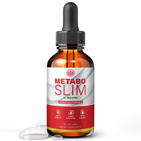 Metabo Slim Natural Daily Liquid Formula Designed to Align with Fitness Goals, Support an Active Lifestyle & Body Balance | Just a Few Drops for a Fit-Focused Routine (30 Servings)