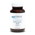 thumbnail image 1 of Metabolic Maintenance Alpha Lipoic Acid - 300 mg ALA & 60 mg Vitamin C- Mitochondrial & Antioxidant Support - Vegetarian Capsules - 90 Servings - 90 Count, 1 of 5