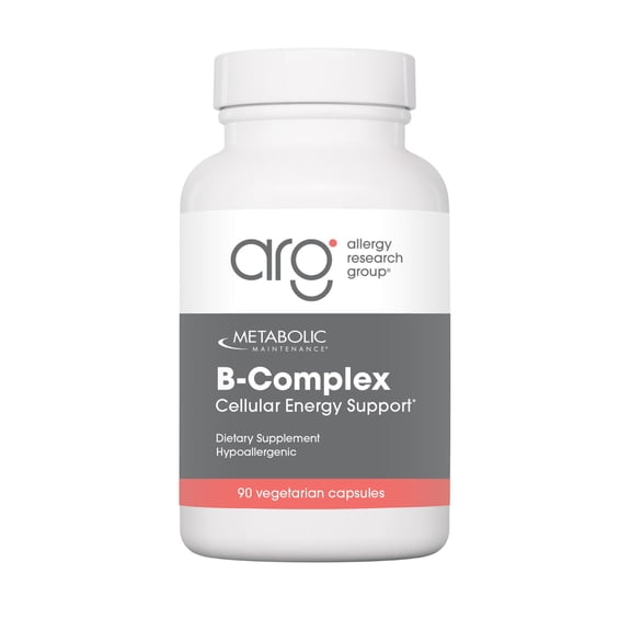 Metabolic Maintenance B Complex - Cellular Energy Support Supplement with L Methylfolate & Niacin - High Potency Vitamin B Complex Containing B-12, B-2, & B-6 (90 Capsules)