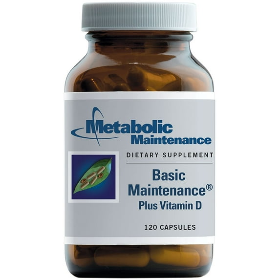 Metabolic Maintenance Basic Maintenance - Multivitamin & Mineral Supplement with L-Methylfolate - Activated B Vitamins & Vitamin D3 - Daily Wellness Support - 60 Servings - 120 Capsules