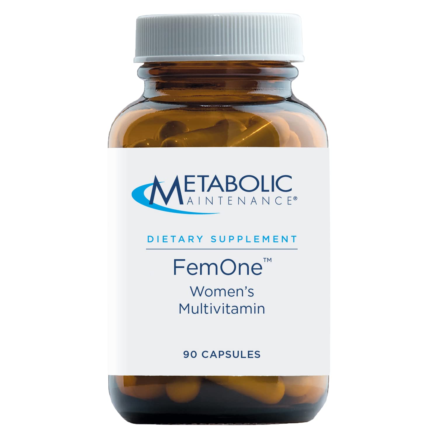 Metabolic Maintenance FemOne - Women’s Multivitamin With Iron & Activated B Vitamins - Reproductive & Immune Support - Vegetarian Capsule - Hypoallergenic - 90 Servings - 90 Count