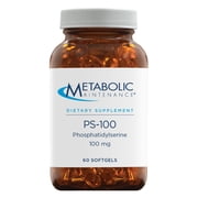 Metabolic Maintenance PS-100 Phosphatidylserine - 100 mg Sunflower Derived PS - Brain Health, Memory & Stress Support - Non-Soy Phospholipid Formula - 30 Servings - 60 Capsules