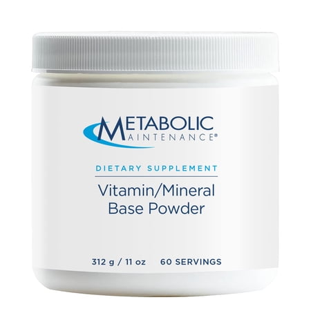 Metabolic Maintenance Vitamin Mineral Base Powder - Comprehensive Multivitamin Powder - Active Vitamins & Chelated Minerals - High Absorption Nutritional Support - 60 Servings - 11 oz