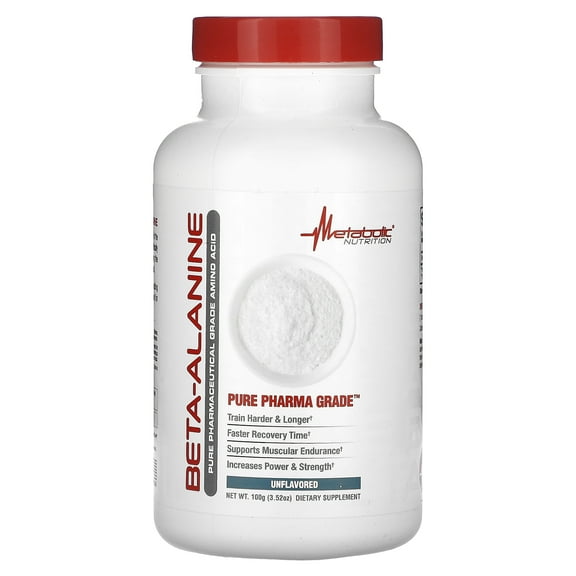 Metabolic Nutrition Beta Alanine (Unflavored - 33 Servings)