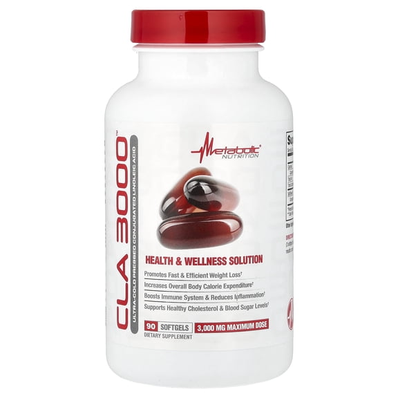 Metabolic Nutrition CLA 3000™, 90 Softgels (1,000 mg per Softgel)