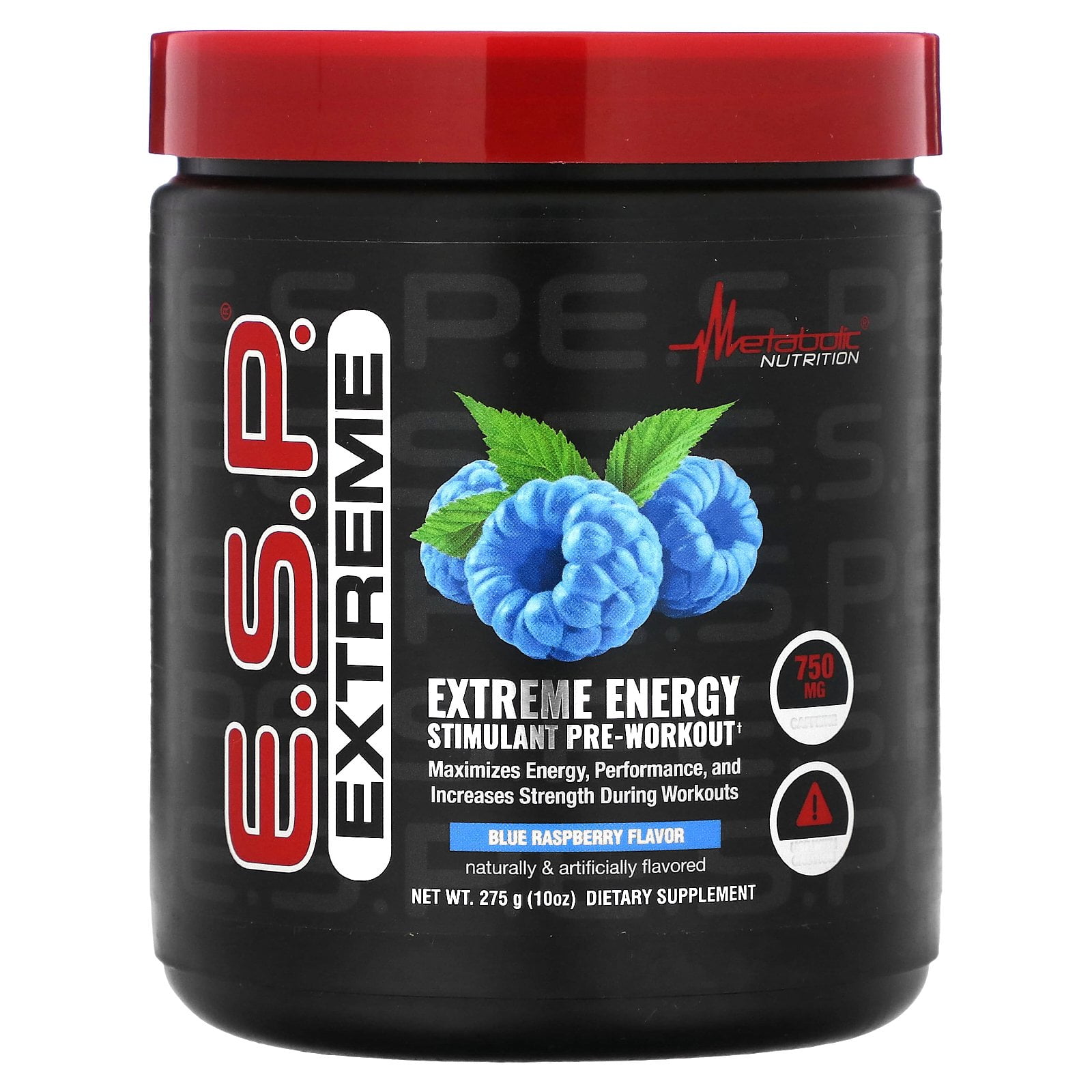 Metabolic Nutrition E.S.P. Extreme Energy Stimulant PreWorkout, Blue
