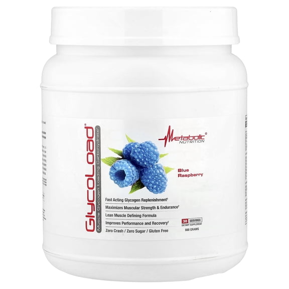 Metabolic Nutrition GlycoLoad®, Blue Raspberry, 600 g