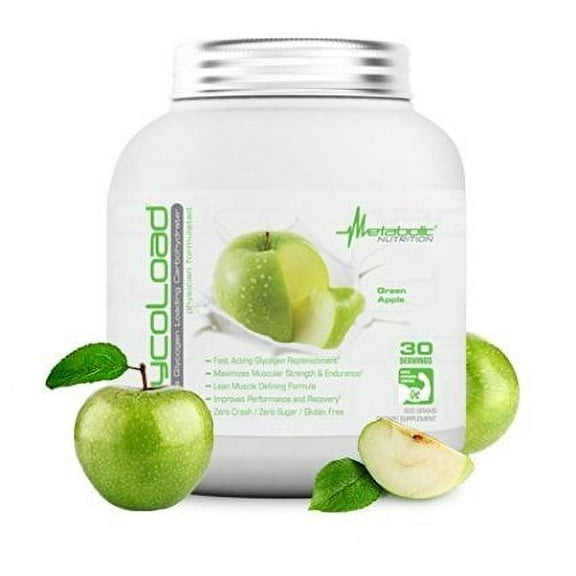 Metabolic Nutrition GlycoLoad, Green Apple, 30 Servings