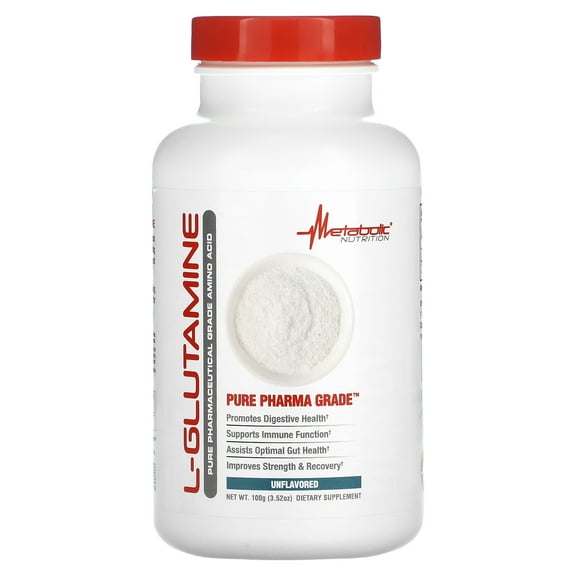 Metabolic Nutrition L-Glutamine, Unflavored, 3.52 oz (100 g)