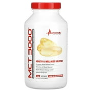 Metabolic Nutrition MCT 3000, 180 Softgets 1,000 mg per Softgel