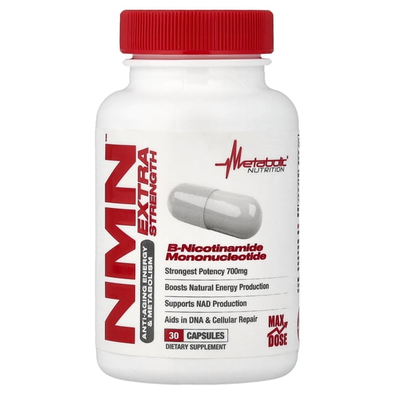 Metabolic Nutrition NMN, 30 Capsules (350 mg per Capsule)