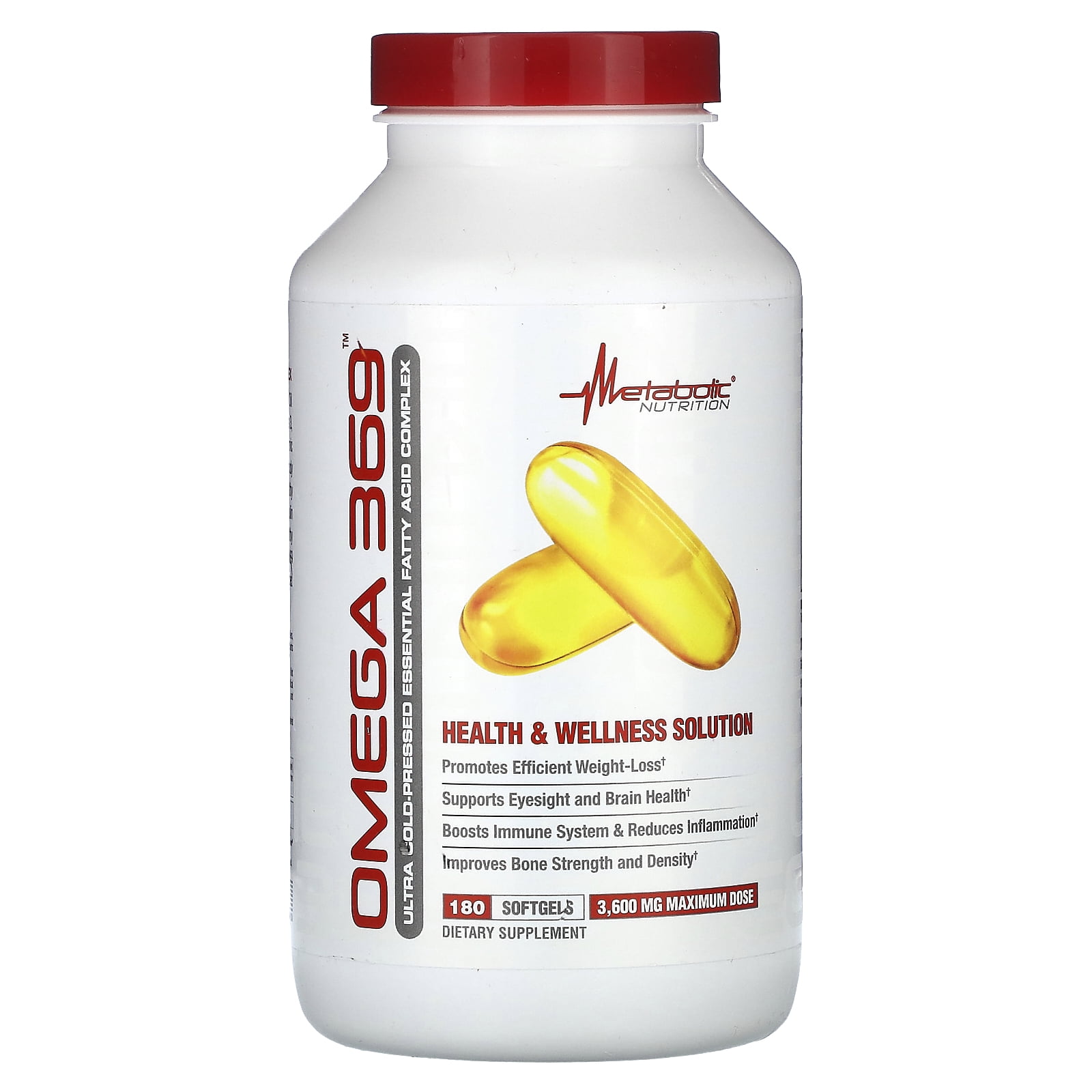 Metabolic Nutrition Omega 3 6 9 Complex of Fish, Flaxseed and Borage