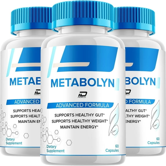 Metabolyn Capsules – Metabolyn Pills Digestive Support, Gut Wellness, 3 Pack, 180 Capsules