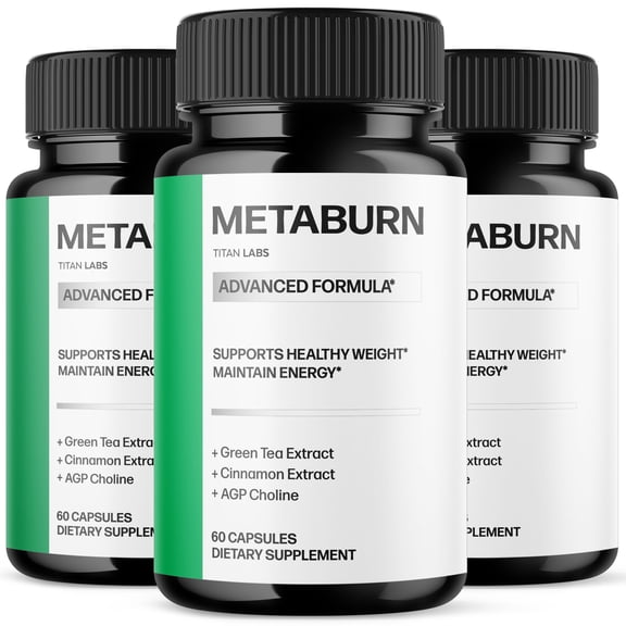 Metaburn Advanced Formula Pills Supporting Your Active Lifesyle Naturally Meta Burn 180 Capsules