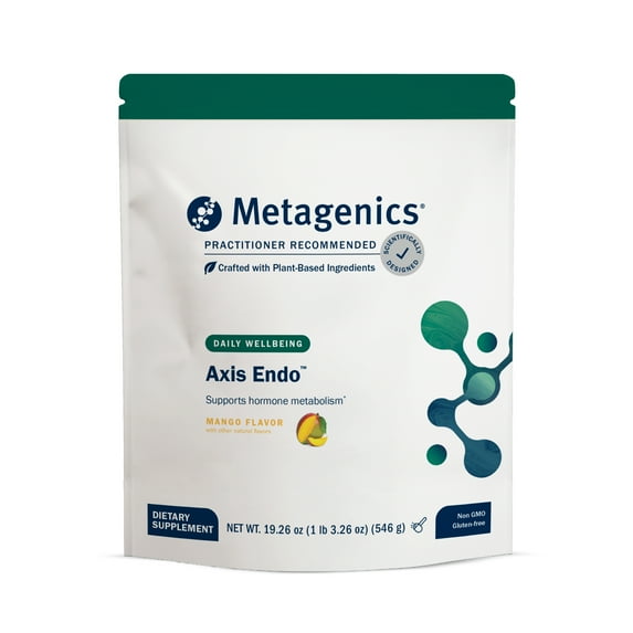 Metagenics Axis Endo - Hormone Balance Aid* - Supports Hormone Metabolism* - Bone Health Support* - Non-GMO & Gluten-Free - Mango - 14 Servings