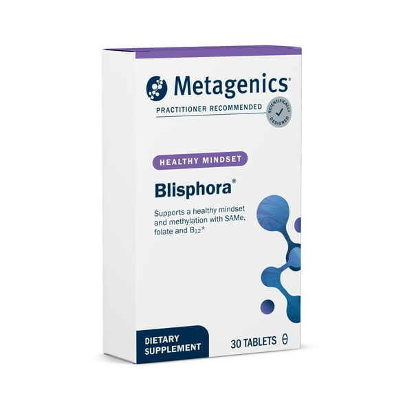 Metagenics Blisphora - Methylation Support Supplement* - Supports a Healthy Mindset* - with Vitamin B12, Folate & Same - Non-GMO & Gluten-Free - 30 Tablets