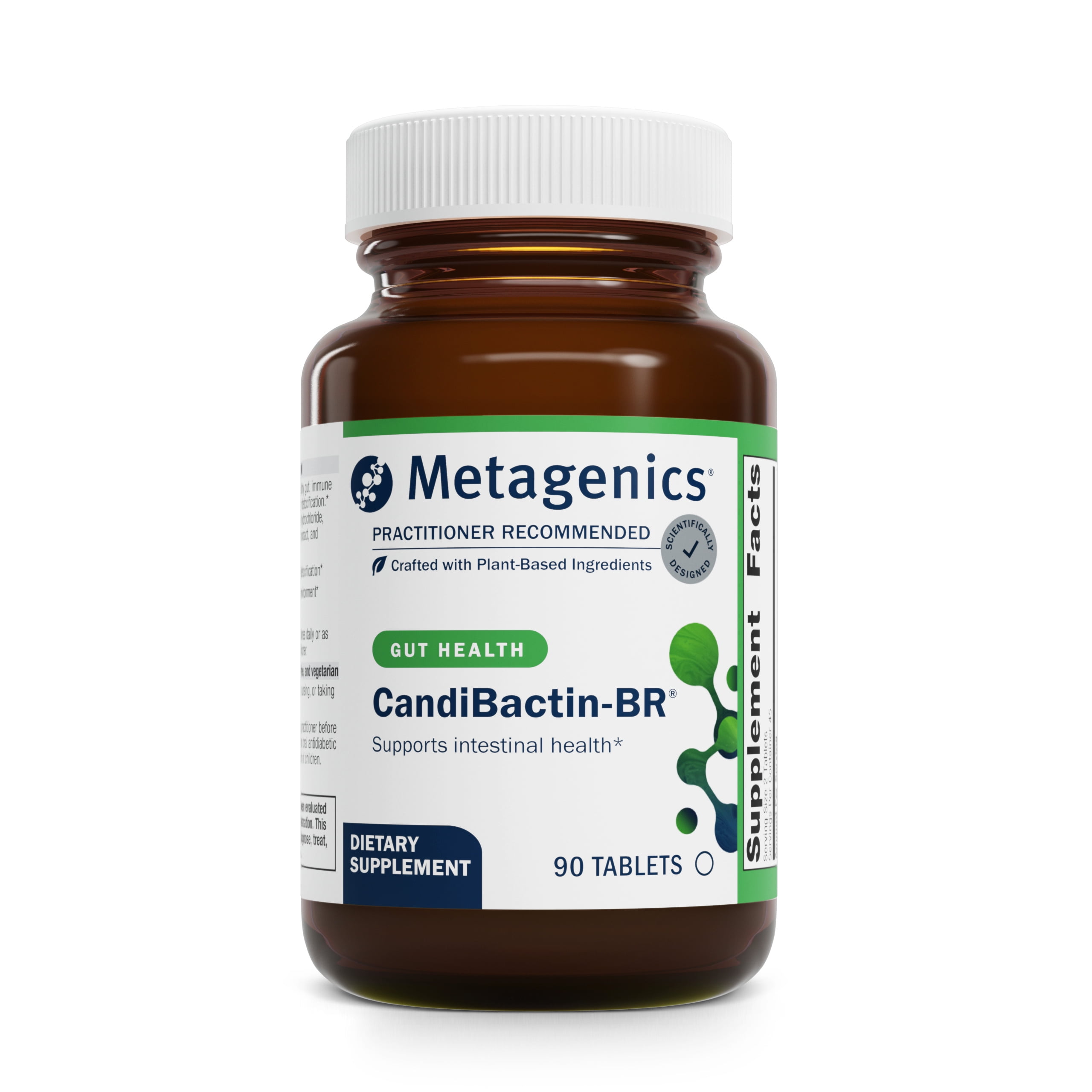 Metagenics CandiBactin-BR - Concentrated Berberine for Intestinal Support* - with Berberine, Oregon Grape &amp; Coptis Root Extract - Gut Health Supplements* - Gluten-Free - Vegetarian - 90 Tablets