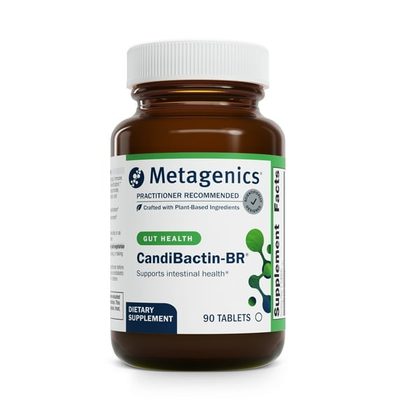 Metagenics CandiBactin-BR - Concentrated Berberine for Intestinal Support* - with Berberine, Oregon Grape & Coptis Root Extract - Gut Health Supplements* - Gluten-Free - Vegetarian - 90 Tablets