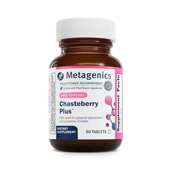 Metagenics Chasteberry Plus - Supports Reproductive Health* - For Menstrual Relief & Regularity* - With Chasteberry, Ashwagandha Root Extract & Black Cohosh - 60 Tablets