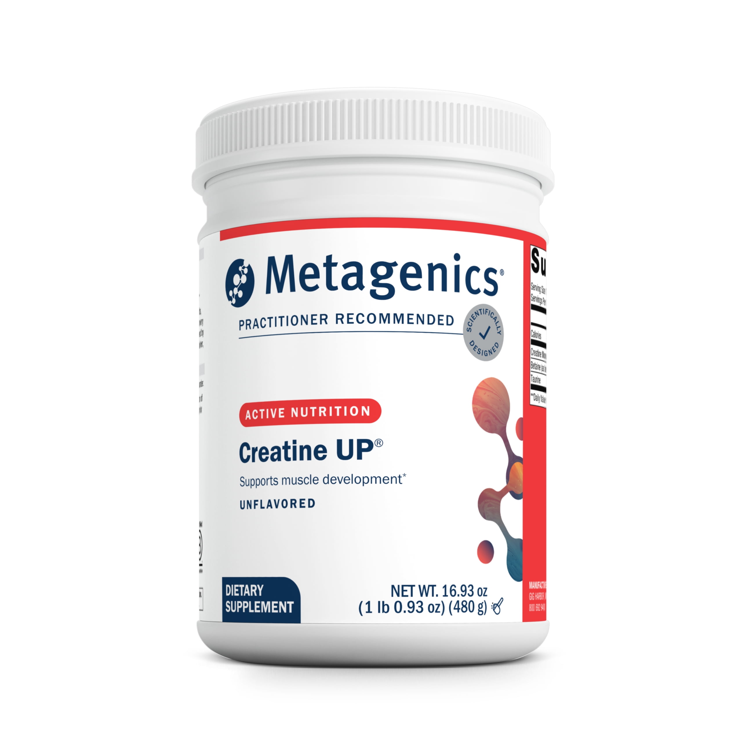 Metagenics Creatine UP – Creatine Supplement for Women & Men with Betaine & Taurine – Supports Muscle Growth, Strength & Recovery – Non-GMO, Gluten-Free – 16.93 oz (480g)