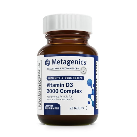 Metagenics D3 2000 Complex - Vitamin D3 Supplement - With Isoflavones for Absorption* - Bone Health & Immune Support* - Non-GMO & Gluten Free - 90 Count