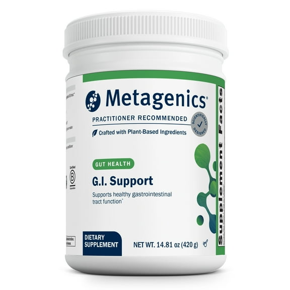 Metagenics G.I. Support - Gastric Mucosa Support* - Gluten-Free - Non-GMO - Antioxidants Supplement* - GI & Gut Relief - Immune Support* - 14.81 oz