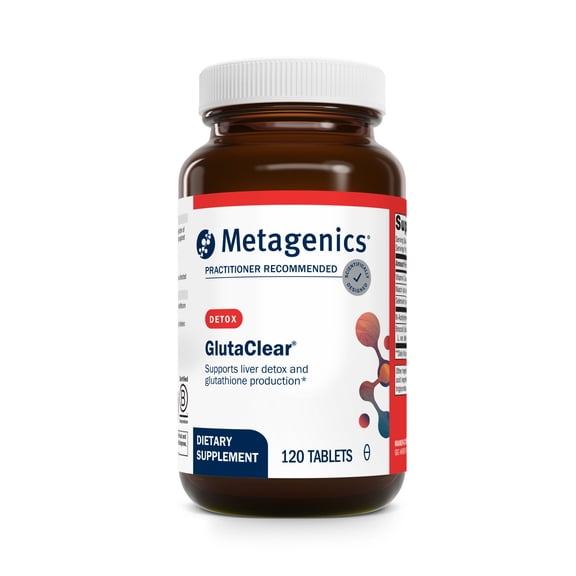 Metagenics GlutaClear - Advanced Glutathione Support* - 750 mg Niacin - Potent Antioxidant Support* - with Broccoli Seed Extract & Vitamin C - Non-GMO & Gluten Free - 120 Tablets