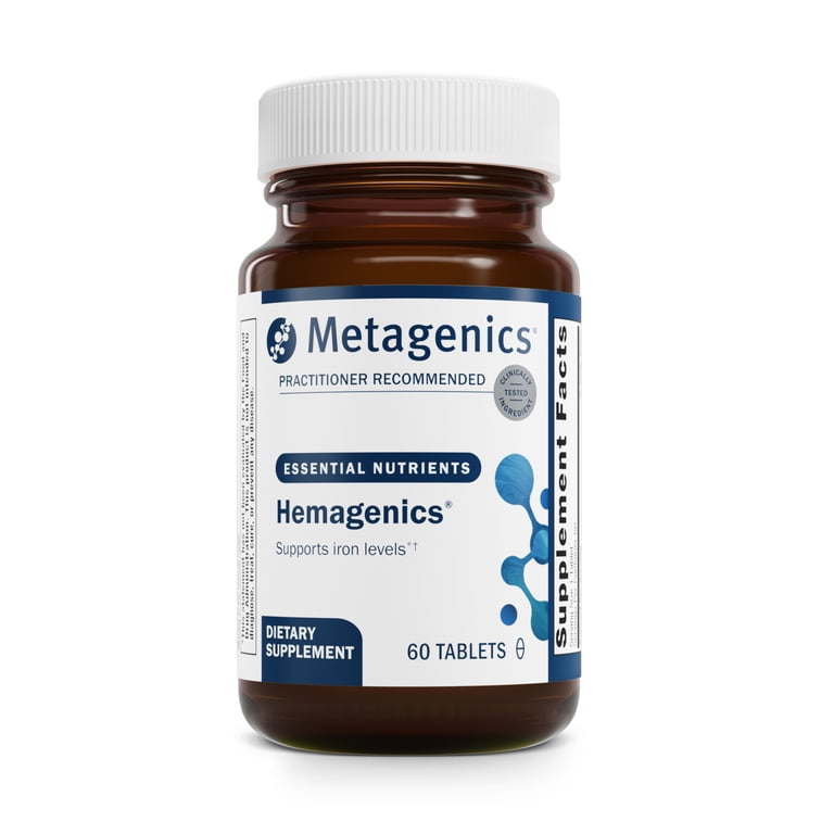 Metagenics Hemagenics - Iron Supplement - Non-Constipating - Vitamin B12,  B6 & Folate - Supports Formation & Maintenance of Healthy Red Blood Cells* 