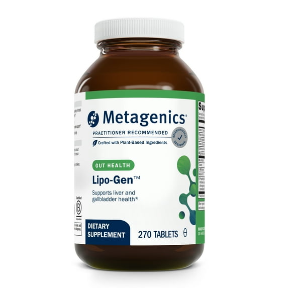 Metagenics Lipo-Gen - Lipotropic Liver Supplement* - Gallbladder Support* - With Amino Acids, Vitamin B12 & Choline - Non-GMO, Gluten-Free & Vegetarian - 270 Tablets