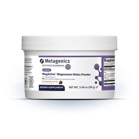 Metagenics MagActive Magnesium Relax Strawberry Flavor Powder Magnesium Supplement for Calming Support 1 Pack 3.49 oz