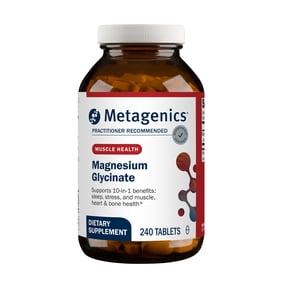 Metagenics Magnesium Glycinate - Highly Absorbable - Support for Sleep, Stress Relief, Muscle, Bone, Heart & Nerve Health - Gluten-Free - Non-GMO - Vegetarian - 240 Tablets