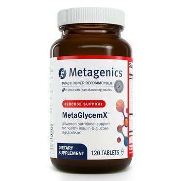 Metagenics MetaGlycemX - 100 mg Alpha-Lipoic Acid - Supports Carbohydrate Metabolism* - Antioxidant Support* - With Green Tea Extract - Non-GMO & Gluten-Free - 120 Count
