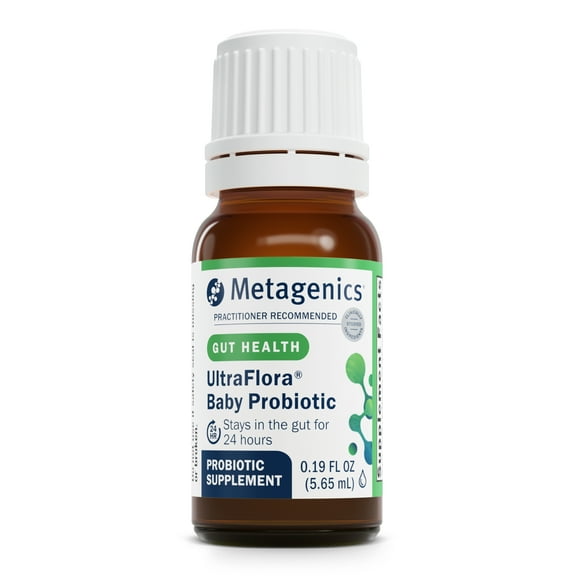 Metagenics UltraFlora Baby Probiotic - Baby Probiotic Drop - for Babies & Young Children - Kids Probiotics - with Bifidobacterium Animalis SSP. Lactis & Lactobacillus Rhamnosus GG - 0.19 fl oz