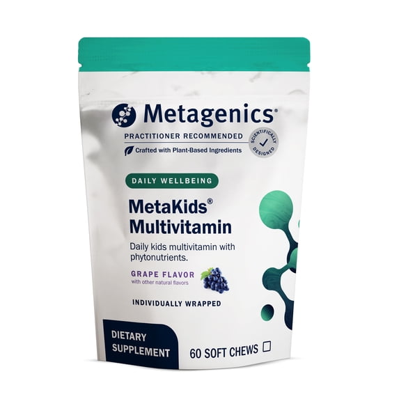Metagenics MetaKids Multivitamin Soft Chews - Vitamins - Minerals - Phytonutrients - 60 Servings