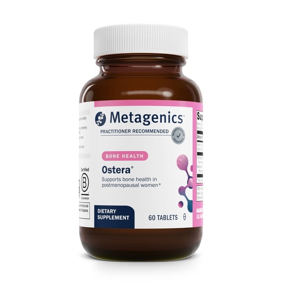 Metagenics Ostera - Healthy Bone Remodeling* - Bone Support Supplements for Women* - with Vitamins D & K, Berberine Hydrochloride - Gluten-Free - for Postmenopausal Women - 60 Tablets