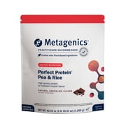 Metagenics Perfect Protein Pea & Rice - Featuring OptiProtein, a Balanced Combination of Proprietary Pea and Rice Protein with Added BCAAs - Chocolate Flavor - 30 Servings - 42.33 Oz
