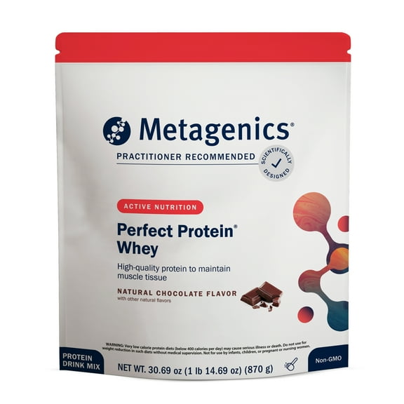 Metagenics Perfect Protein with Cross-Flow Micro-Filtered Whey Isolate & Hydrolyzed Whey Protein - 30 Servings - Chocolate