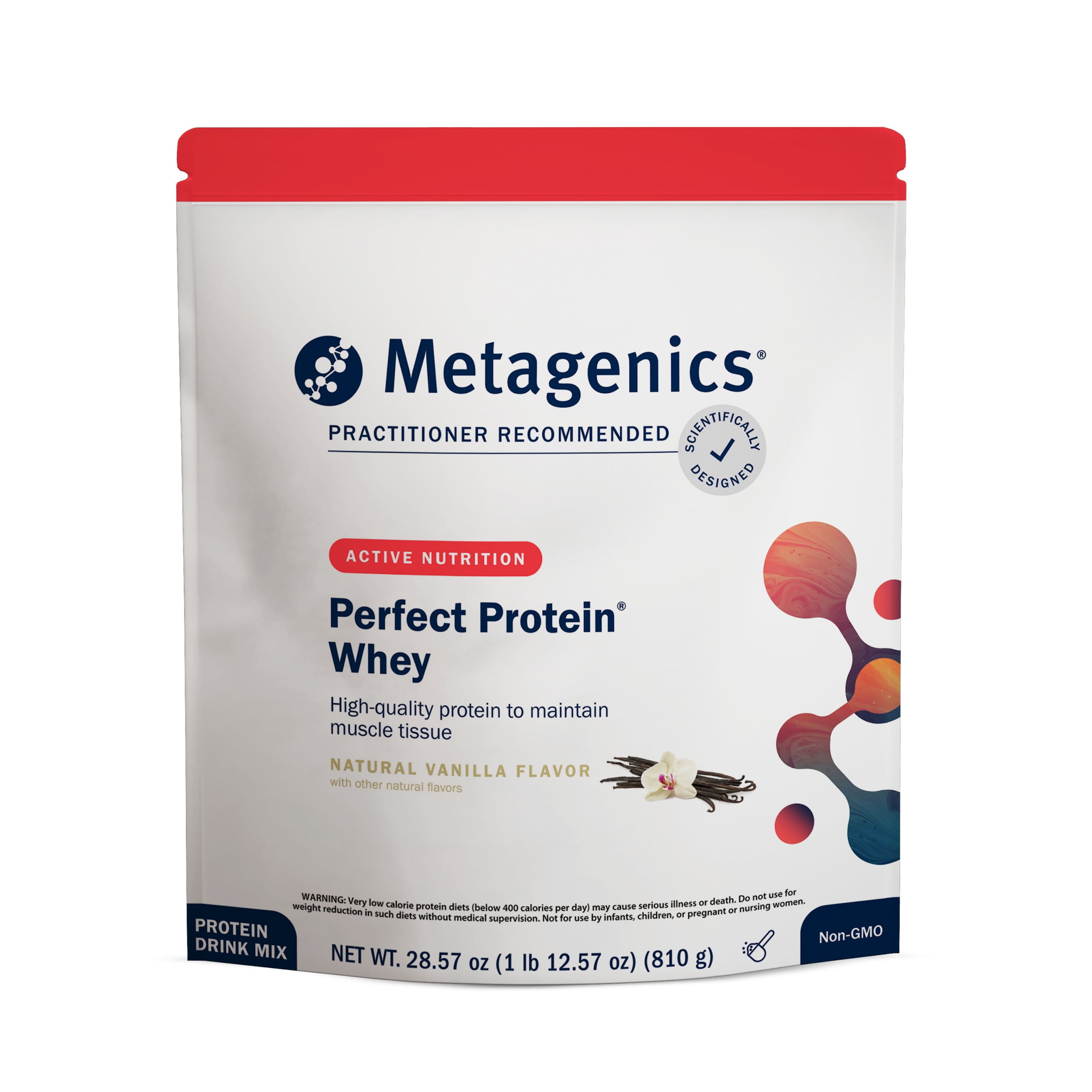 Metagenics Perfect Protein with Cross-Flow Micro-Filtered Whey Isolate & Hydrolyzed Whey Protein - 30 Servings - Vanilla