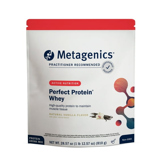 Metagenics Perfect Protein with Cross-Flow Micro-Filtered Whey Isolate & Hydrolyzed Whey Protein - 30 Servings - Vanilla