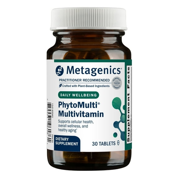 Metagenics PhytoMulti Multivitamin Without Iron-Daily Multi for Men & Women with 20+ Vitamins, Minerals & Phytonutrients for Antioxidant & Immune Support-Non-GMO, Gluten-Free - 30 Tablets