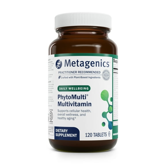 Metagenics PhytoMulti Multivitamin Tablets - for Healthy Aging, Cellular Health & Overall Wellness - for Men & Women - 20+ Essential Vitamins & Minerals - with Vitamin B6, Lutein, Zinc - 120 Tablets