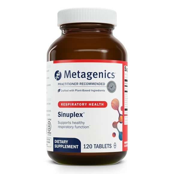 Metagenics Sinuplex - Healthy Respiratory Support* - With Vitamin C, Stinging Nettle Extract, N-Acetylcysteine, Quercetin & More - Immune Supplement with Vit C* - 120 Tablets