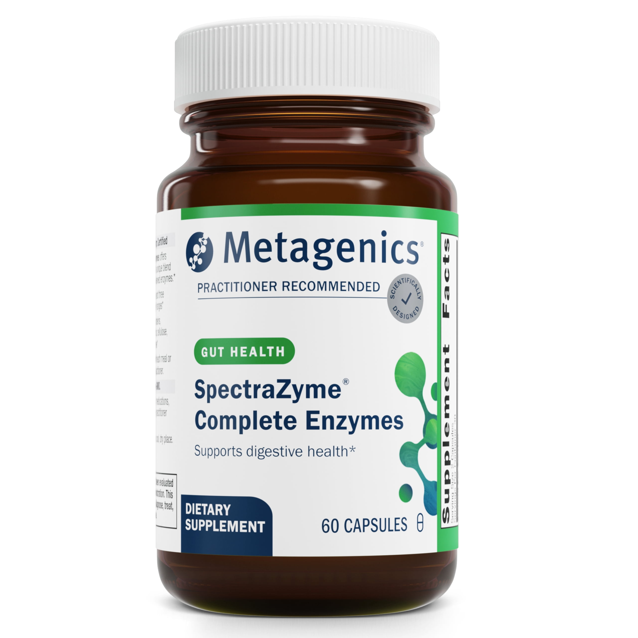 Metagenics SpectraZyme Complete Enzyme Complex - Digestive Enzymes Supplement - Digestive Health for Men & Women* - Non-GMO - 60 Capsules