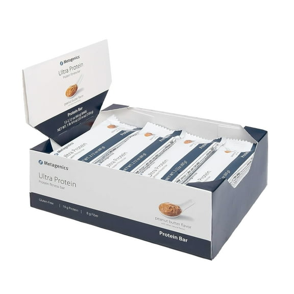 Metagenics Ultra Protein Bar - Meal Replacement Bar - Fitness Bar - With Fiber, Iron & Calcium - 12 Bars