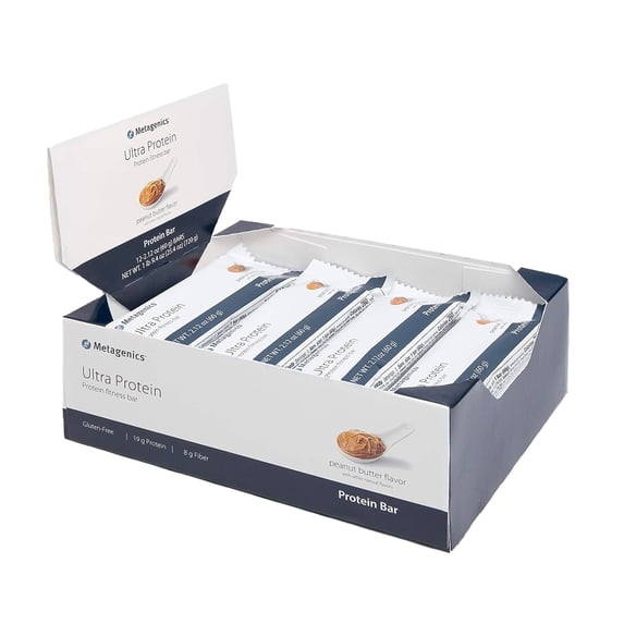 Metagenics Ultra Protein Bar - Meal Replacement Bar - Fitness Bar - With Fiber, Iron & Calcium - 12 Bars