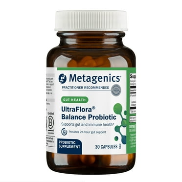 Metagenics UltraFlora Balance Probiotic - Daily Gut Health Supplement* - Offers Digestive & Immune System Support* - Vegetarian, Non-GMO & Gluten-Free - 30 Capsules