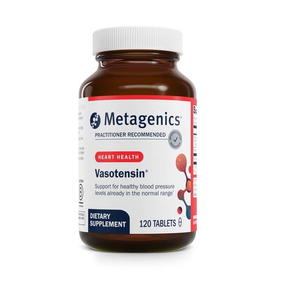 Metagenics Vasotensin - Supports Healthy Blood Pressure Levels Already in the Normal Range* - Bonito Peptide Supplement - Fish Protein - Non-GMO - Gluten-Free - 120 Tablets